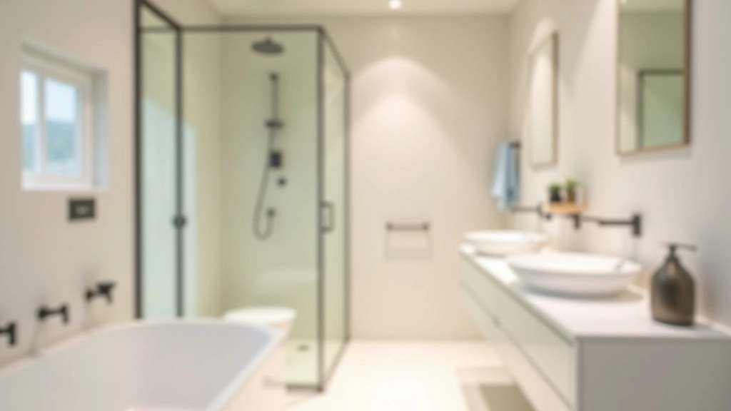 Basic bathroom with standard shower, simple fixtures, and minimal lighting without spa elements